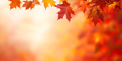 Fototapeta premium Herbstlicher Hintergrund, made by AI