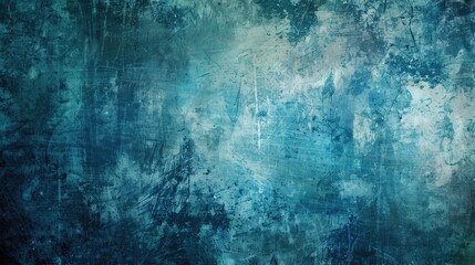 Fototapeta premium Blue grunge background with empty area