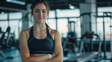Fototapeta premium woman in gym