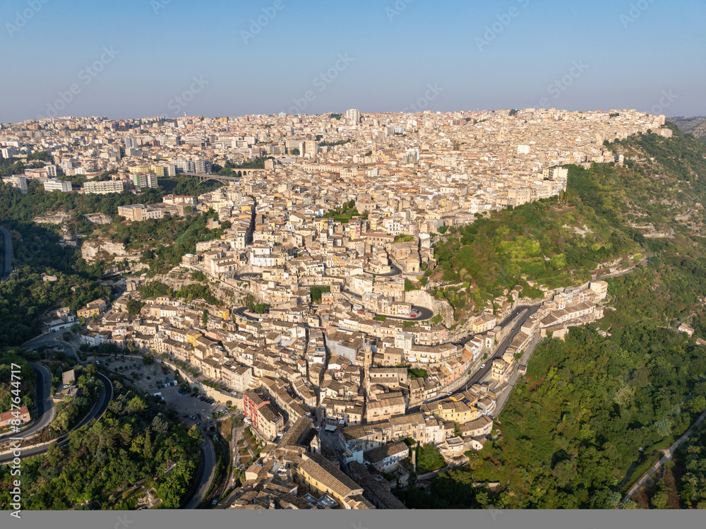 Wall mural Aerial View - Ragusa, Italy