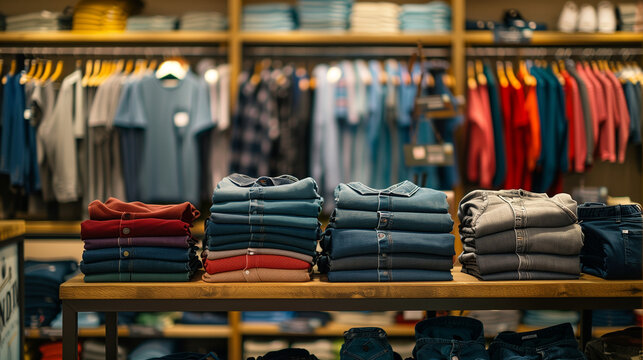 clothes for sale at the market