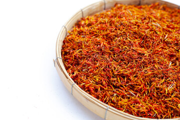 Dried Safflower, False Saffron, Saffron Thistle