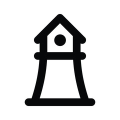 Well designed icon of lighthouse up for premium use