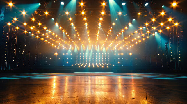 ステージに光輝くイルミネーション