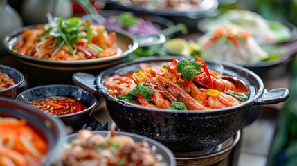 Obraz premium Sweet and Sour Sensation in Thai Dishes 