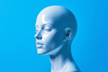 3d rendered illustration of a head generative ai