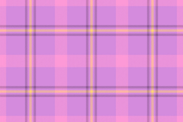 Background vector texture of textile fabric plaid with a check tartan pattern seamless.