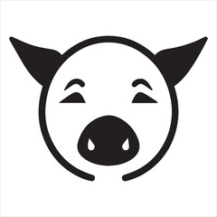 Pig logo and symbol vector illustration