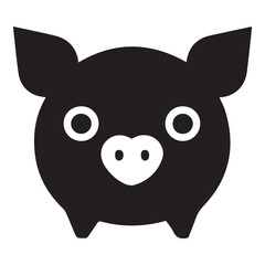 Pig logo and symbol vector illustration