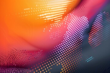 Gradient halftone horizontal banner
