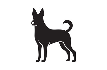 illustration of a dog shilhoutee vector