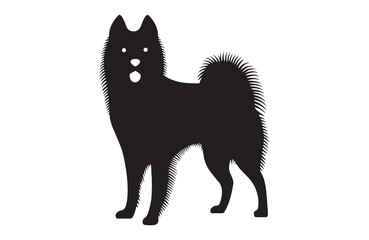 illustration of a dog shilhoutee vector
