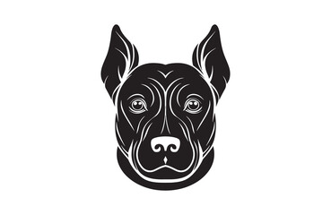 illustration of a dog head