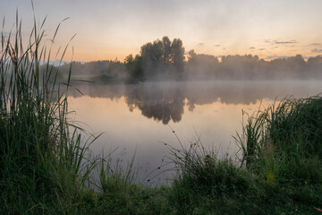 sunrise on the river