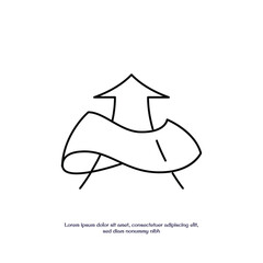 waterproof concept thin outline icon vector design good for web and mobile app