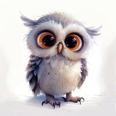 Cute Owl Character Illustration