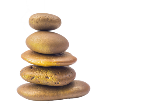 Transparent PNG Balance different stone concepts together isolated on white background