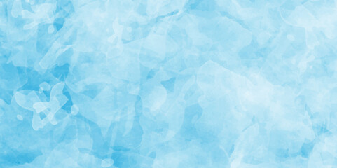 Abstract sky blue fantasy watercolor background texture .splash acrylic vector design .banner for wallpaper .watercolor wash aqua painted texture .abstract hand paint with stain backdrop .