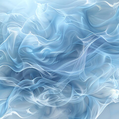 Obraz premium blue smoke waves