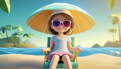 girl on the beach
