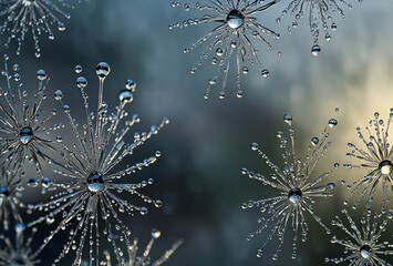 Obraz premium water droplet in nature