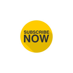Subscribe now icon isolated on transparent background