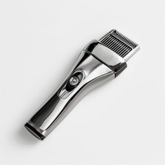 Obraz premium Hair clipper, trimmer close-up, isolated on a white background. Illustration for presentation, sale, advertising of hair care tools