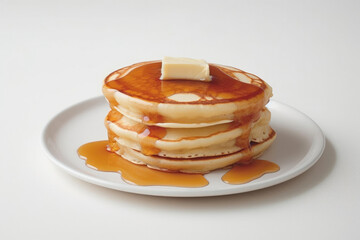 パン, バター, パンケーキ, シロップ, メイプルシロップ, 朝食, おやつ, お菓子, bread, butter, pancakes, syrup, maple syrup, breakfast, snack, treat