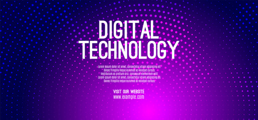 Abstract digital technology futuristic circuit blue purple background, Cyber science tech, Innovation communication future, Ai big data, internet network connection, Cloud hi-tech illustration vector