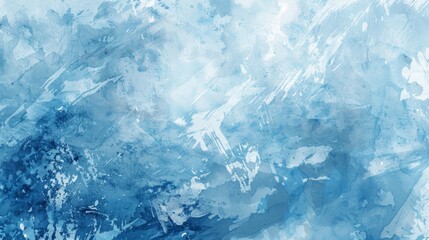 Fototapeta premium Watercolor blue brush background illustration generated by ai