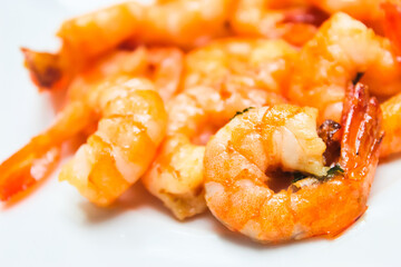 fried shrimp on plate