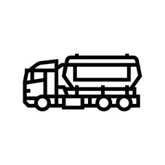 transportation wood pellets line icon vector. transportation wood pellets sign. isolated contour symbol black illustration