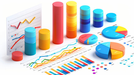Obraz premium Business statistics, numbers and reports, cost, capital, sales, profit. 