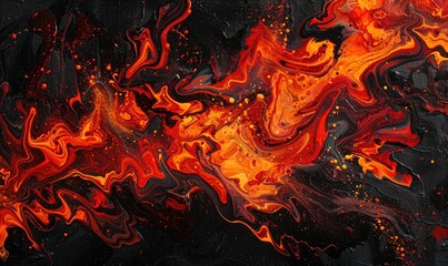 Detailed capture of an explosion in motion against a black background