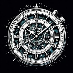 AI Image Generator, Celestial Clockwork