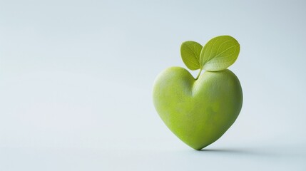 Obraz premium Heart emojis: Tiny symbols of big emotions green heart