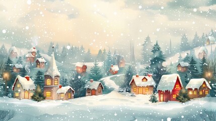 Naklejka premium house in the snow 