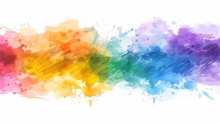 Watercolor brush background illustration generated by ai