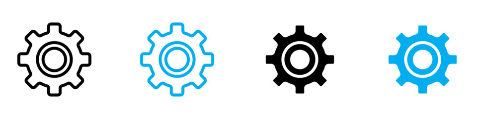 Gear Icon Ideal for Engineering and Mechanical Designs