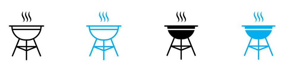 Grill Icon Ideal for BBQ and Outdoor Cooking Themes