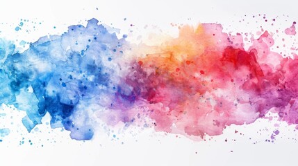 Obraz premium Watercolor brush background illustration generated by ai