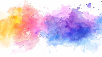 Watercolor brush background illustration generated by ai
