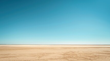 Clear sky, sandy ground