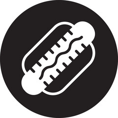 hotdog glyph icon