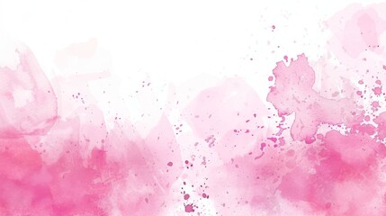 Obraz premium Watercolor brush pink background illustration generated by ai