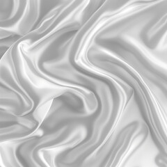 Obraz premium luxury white wavy silk.