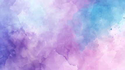 Fototapeta premium Watercolor brush purple background illustration generated by ai
