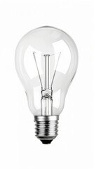 Light bulb isolated on white background