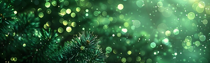 Fototapeta premium Green Christmas background texture, old vintage textured holiday paper or wallpaper with painted elegant green colors with marbled stone or rock wall. 