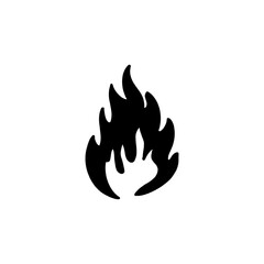 Fire sign. Fire flame icon isolated on white background. Vector illustration